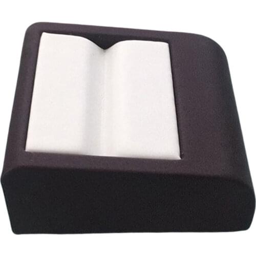 Handmade Wood Jewelry Gemstone Emerald Display Box Treasure Ring Case White