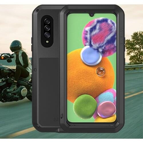 For Samsung Galaxy A90 5G Luxury Doom Armor Duty Shockproof Metal Aluminum Phone Cases For Samsung Galaxy A90 5G Luxury Metal