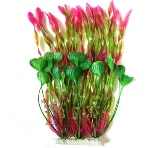 Aquarium Simulation Grass Landscape Plant Fake Water Grass Dense Strip Water Kelp Grass Fish Tank Decoration 1Pc