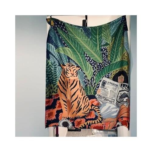 Ins Hanging Cloth Tapestry Decorative Cloth Casual Nordic Creative Literary Background Cloth Tiger Girl