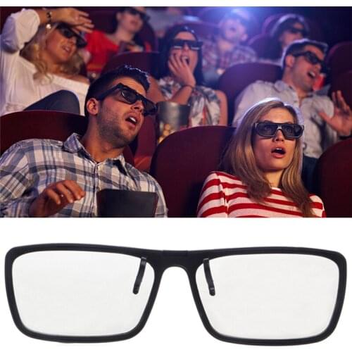Clip-On Type Circular Passive Polarized 3D Glasses For TV Real 3D Cinema 0.22mm K5DB