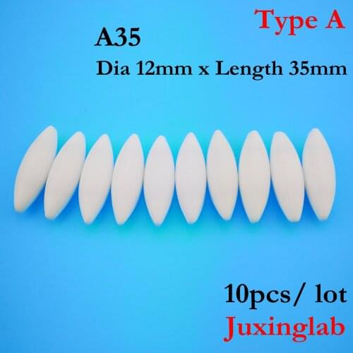 Laboratory PTFE magnetic stir bar A35 . type A . A35 Dia12mm x length35mm 10pcs / pack