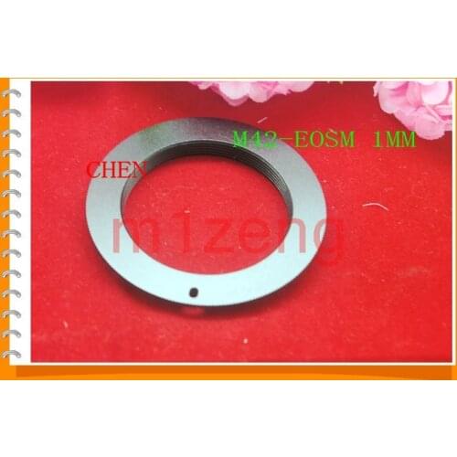 M42-eosm 1mm dual purpose Adapter Ring for m42 42mm mount lens to canon EOSM/M2/M3/M5/M10 EF-M Mirrorless Camera