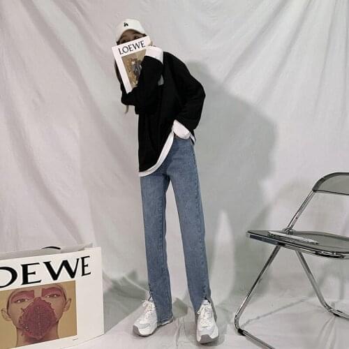 Женские прямые брюки MENKAY China At AliExpress