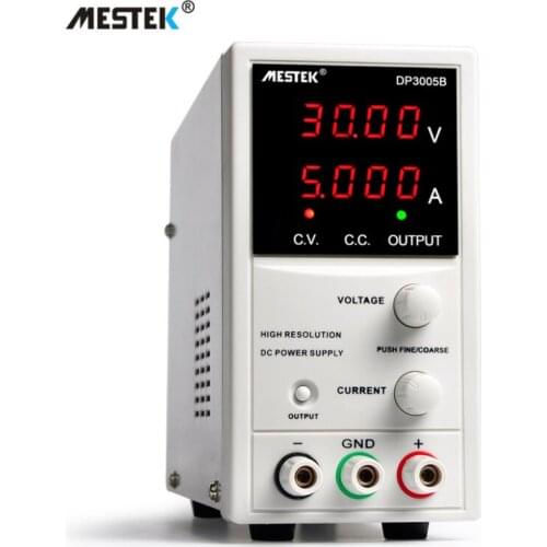 MESTEK DP3005B Current Voltage Output Adjustable 30V/5A Instrument DC Power Supply for phone repair input AC 220V