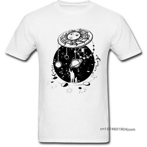 Human And Universe T-shirt Men Harmonious Balance Tops Tees Argentina Sun Print T Shirt Cotton Father Day Programmer Tshirt Swag