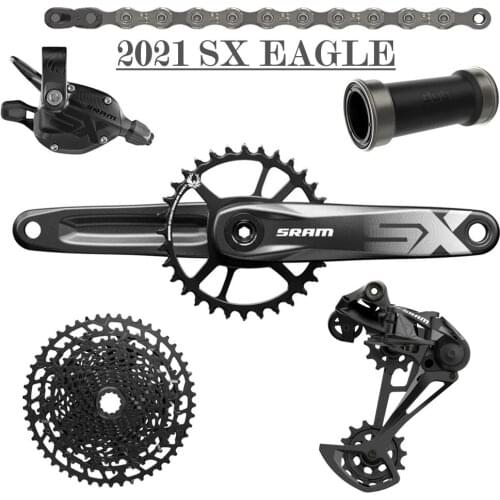 2021 NEW SRAM SX EAGLE 1x12s 11-50T 12 Speed Groupset Kit DUB Trigger Shifter Derailleur Chain Crankset With NX EAGLE Cassette