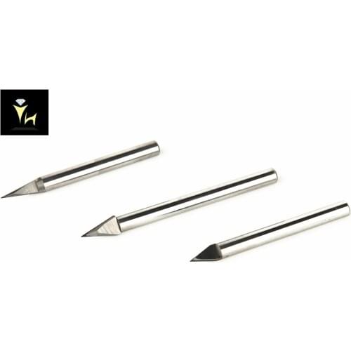 PCD 45 Degree V Shape CNC Engraving Diamond Tools Engraver For Jewellery ( Diamond Width: 0.25-12mm )