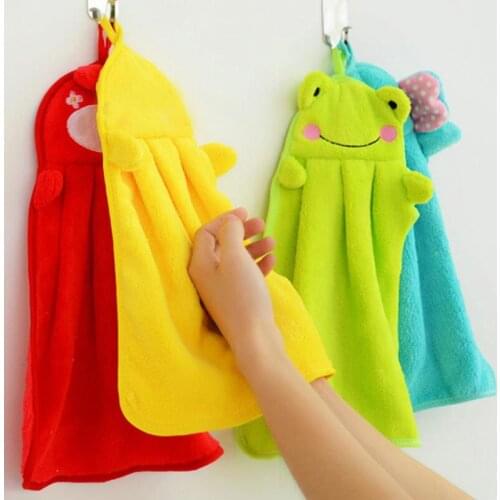 Hand Towel Hanging Kitchen Bathroom Indoor Thick Soft Cloth Wipe Towel Cotton Dish Cloth Clean Towel Accessories LX8388