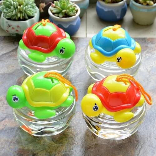 Portable Plastic Box Turtle Bottle Transparent Small Tank with Cover Color Aquarium Small Fish Tank