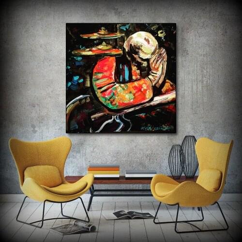 AAVV Poster and PrintsOld Man Blessing Painting Home Decorative Art Picture Painting on Canvas Prints for Living Room No Frame