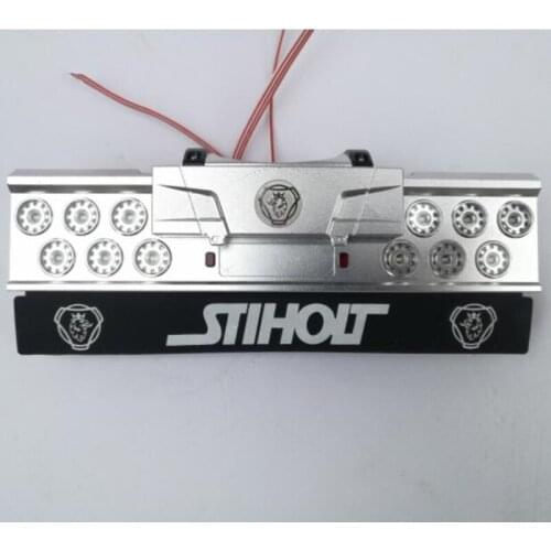 Rc car metal taillight with logo fender set assembly for tamiya 1/14 scale R620 56323 R470 R730 tractor trailer toys truck