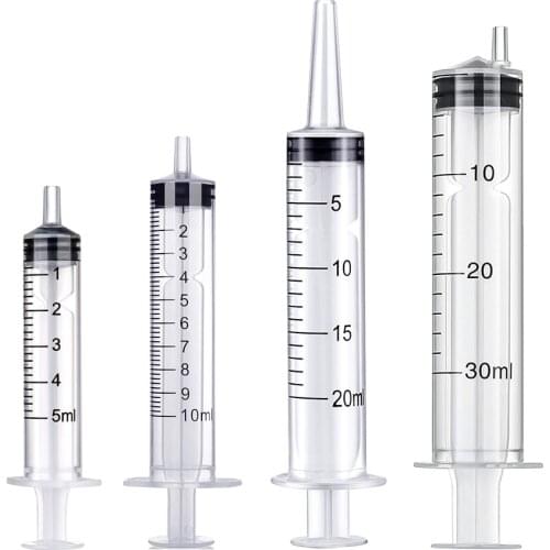 5/10/20/30ml Nutrient Sterile Syringe Measuring Tools Cat Dog Feeding Plastic Reusable Nutrient Syringe Lip Gloss Filling Tools