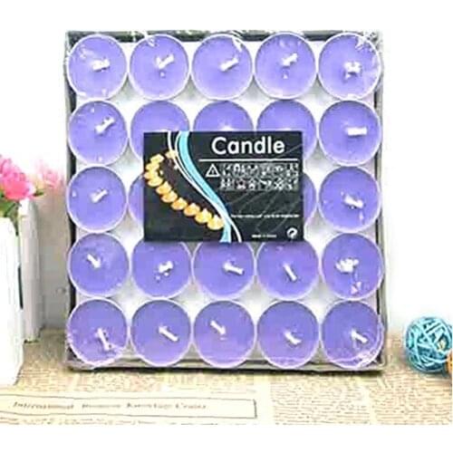 50 Li Purple Tea Light Candle candles and scents свечи и ароматы velas y aromas