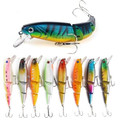 Sinking Wobblers Fishing Lures Jointed Crankbait Swimbait 3 Segment Hard Artificial Bait For Fishing Tackle Lure
