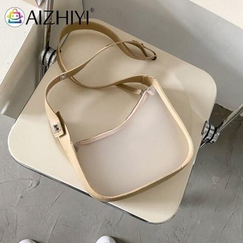 Fashion Women Handbags Clear PU Stitching Shoulder Bag Ladies Small Hobos Crossbody Female Phone Purses Ladies Chest Bags