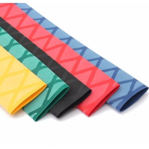 1meter of 50mm Diameter (81mm flat)1 Fishing Rod Pole Handle Non Slip GripTextured Heat Shrink Tubing sleeve for fishing rod