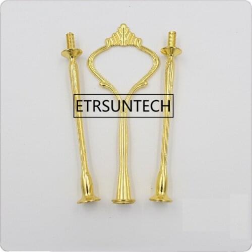 100pcs Three-layer Fruit Plate Cake Stand Dessert Fruit Display Rack Handle Vegetable Storage Rack Weeding Party Cake Stand