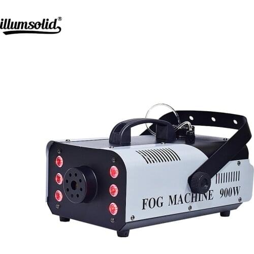 Mini 900W RGB 3IN1 Remote Control Fog Machine Qump DJ Disco Smoke Machine For Party Wedding Fogger Machine