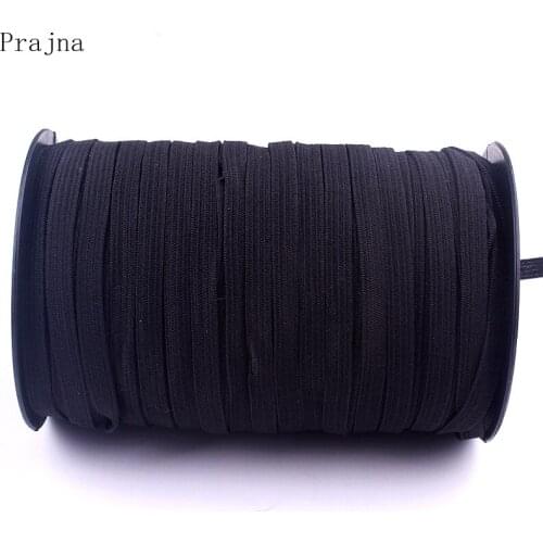 3/6/MM100 Yards Whiteblack Flat Elastic Bands Elastic rubber band wedding Garment elastic tape for DIY sewing Stretch Rope acces