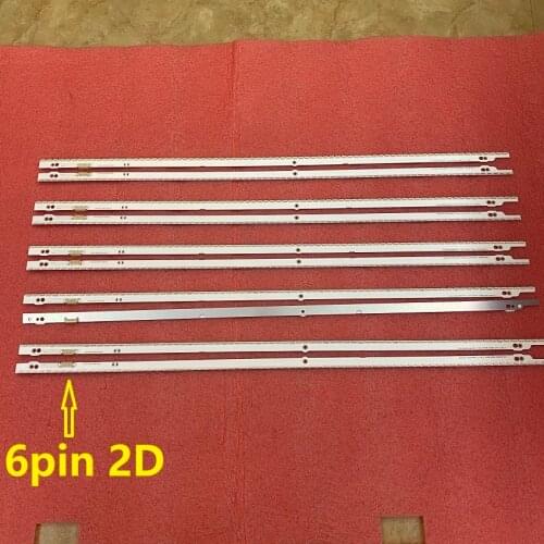 5set=10pcs LED Backlight for Samsung UN55ES6100 SLED 2012SVS55 7032NNB RIGHT76 LEFT76 2D panel 6Pin