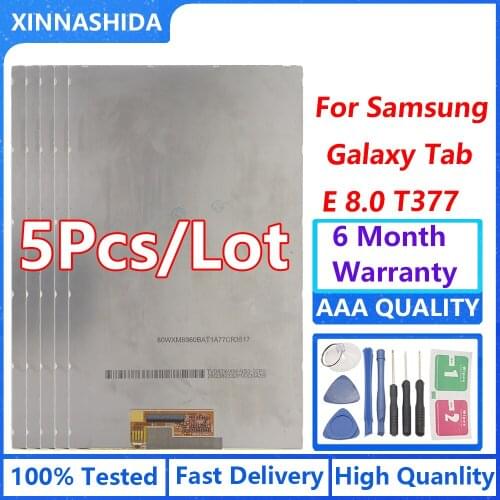 5pcs/lot For Samsung Galaxy Tab E 8.0 SM-T377 T377 LCD Display Replace Screen