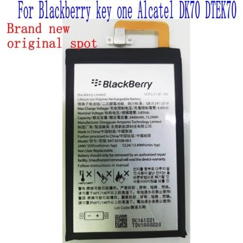 5Pcs/lot 100% Brand new high quality 3440mAh BAT-63108-003 Battery For BlackBerry keyone alcatel DK70 DTEK70 Mobile Phone