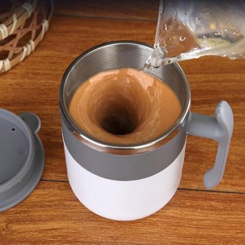 350ml Automatic Self Stirring Mug Coffee Milk Mixing Mug Stainless Steel Thermal Cup Electric Lazy Double Insulated Smart Cup