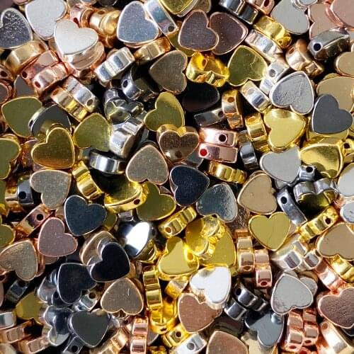 5x6MM Natural Heart Shape Hematite Beads For Jewelry Making Natural Stone Beads Diy Bracelet Necklace Jewellery 68pcs/lot 15
