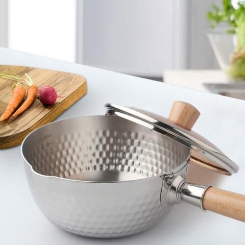 304 stainless steel household milk pan non-stick cookware Frying steaming and multipurpose auxiliary food pot cookware wok pan