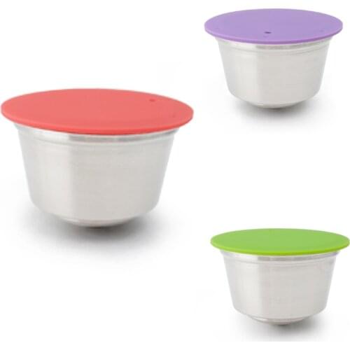 Stainless Steel Reusable Refillable Coffee Capsule Cup Fit for Dolce Gusto Coffee Maker Reusable Coffee Capsule Filter Cup