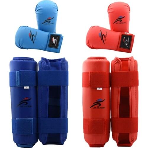 Taekwondo Sparring Gear Set MMA Boxing Gloves Leg Shin Guard Hand Palm Foot Protector Women Bands Karate Socks Unisex Adult Kids