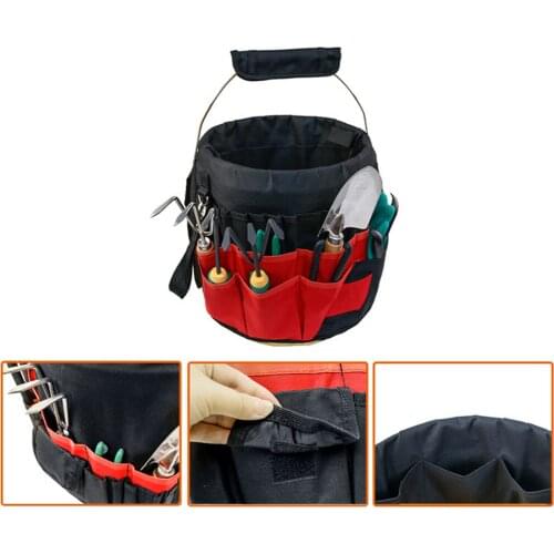 Electric Bucket Tool Bag 42 Pocket Garden Tool Storage Bags Pocket Pouch