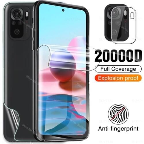Redme note10 pro hydrogel film for xiaomi redmi note 10 pro 10pro 10s lens front back screen protector redmy note10s glass films