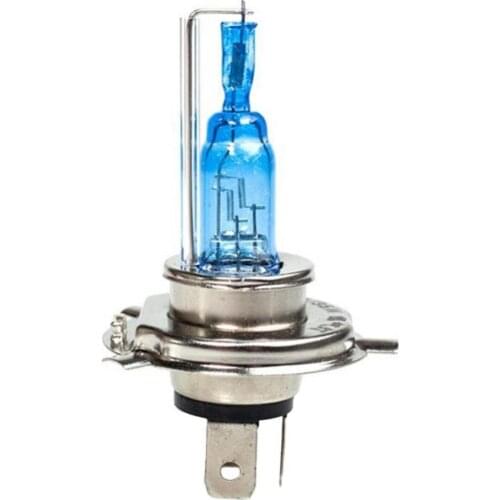 H4 Halogen Xenon Hid Headlight Headlamp 3 Contactors Super White Bulbs 12V 35W