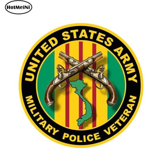 HotMeiNi 13cm x 13cm Vietnam Veteran Sticker Decal Military Police Vietnam War Car Truck Window Car Stickers Graphics