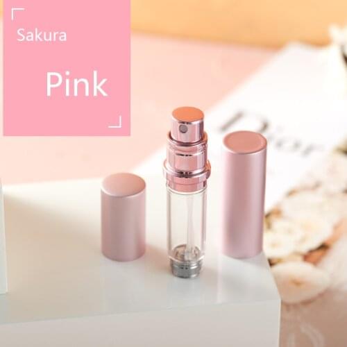 IDoris NEW 1PC 5ML Refillable Portable Traveler Mini Aluminum Spray Atomizer Empty Perfume Bottle Cosmetic Containers for Travel