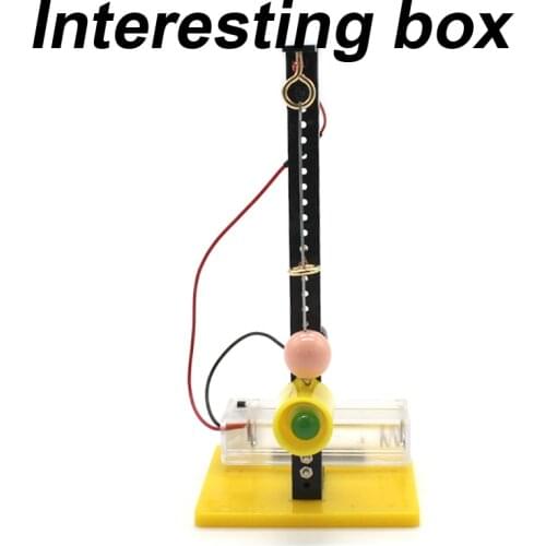 Diy sound and light earthquake alarm physical experiment model toy manual DIY vibration induction simple seismograph