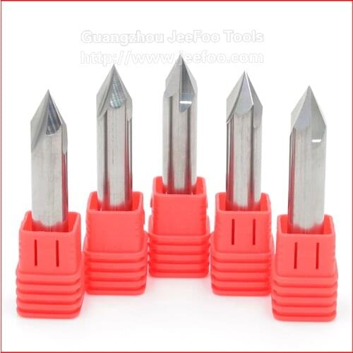 Chamfer End Mill Tool 90 Degrees 2 Flute Chamfer Cutter Chamfer Router Bit Carbide Milling Cutter