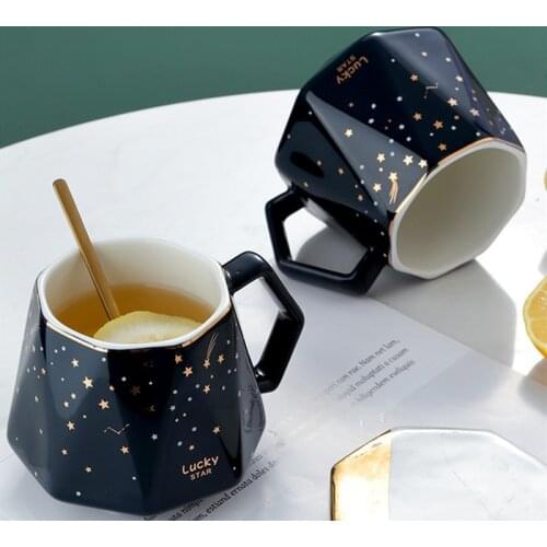Star Mug Nordic Ins Ceramic Coffee Mugs Personalized Creative Trend Office Water Mugs Japanese Style Lovers Water Mug
