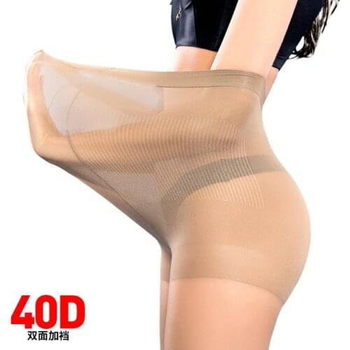 40D Hot Selling Women High Elasticity Pantyhose Spring And Autumn Durable Plus Grade Fashion Big Core Imitation Silk Fat Tights