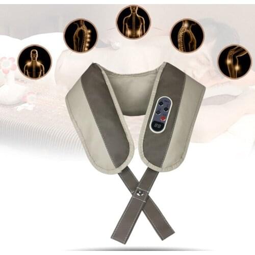 4D Electrical U Shape Car/Home Massager Back Shoulder Body Neck Multifunctional Shawl Infrared Heated Kneading Bioelectrotherapy