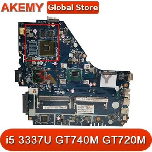 Z5WE1 LA-9535P for ACER E1-570G E1-570 Laptop Motherboard CPU i5 3337U GT740M GT720M DDR3 Test OK Mainboard