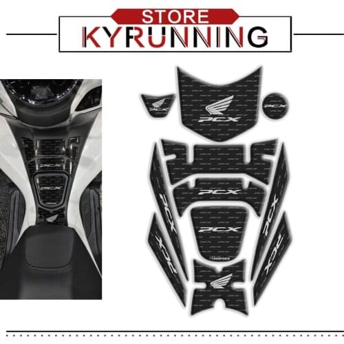 Motorcycle 3D Fishbone Stickers Gas Fuel Tank Pad Decals Protector Cover Racing for PCX 125 150 PCX125 PCX150 2018 2019