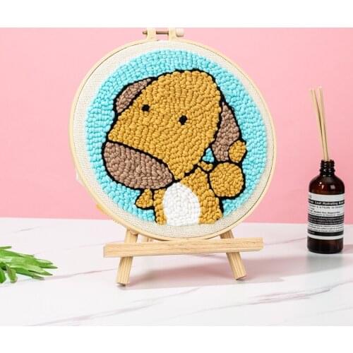 Punch Needle cartoon Pen Magic Embroidery cross stitch kits embroidery needlework sets fabric DIY Crafts Sewing Accessories