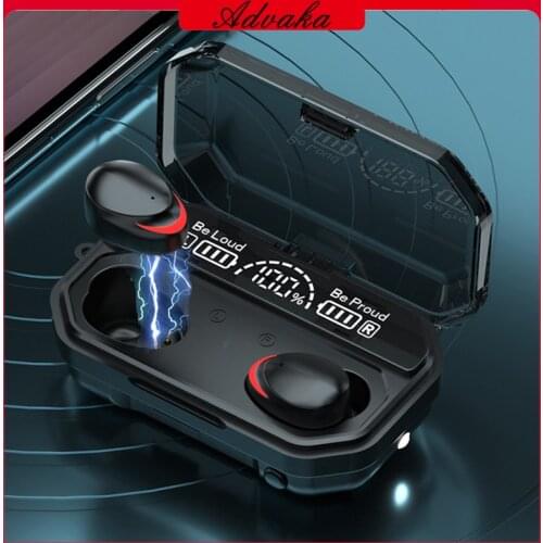 Advaka In-ear Sports Headphones A17 Wireless BT 5.0 Earphones LED Display Noise Reduction Stereo Headset