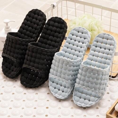 Men Women Shower Room Slipper Live Family Non-slip Sandals Lovers Floor Male Water Leakage Slipper Summer Beach Shoes
