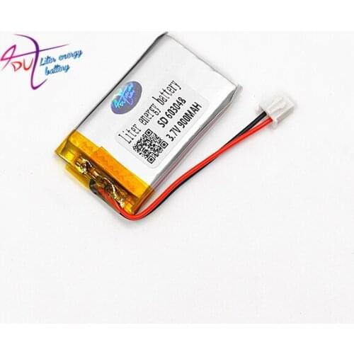 Lot 10 pcs 3.7V 900mAh LiPo Lithium Polymer Rechargeable Battery JST XHR 2.54mm 2pin 603048 For Mp3 GPS bluetooth camera speaker