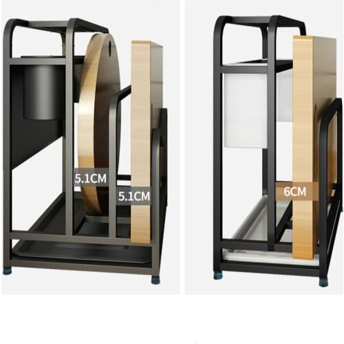 Stainless Steel Knife Rest Kitchen Utensils Chopping Board Knife Base Storage Rack Wall Hanging Storage Rack Household