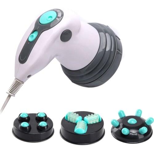 Slimming Electric Massager 4 in 1 Infrared Vibration Massage Four Interchangeable Heads Remove Fat Toxin for Women
